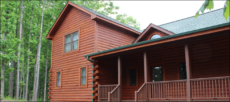 Log Home Staining in Hopewell, Virginia
