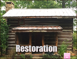 Historic Log Cabin Restoration  Hopewell City, Virginia